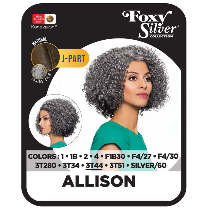 Foxy Silver Salt N Pepper J-Part Lace Front Wig - ALLISON