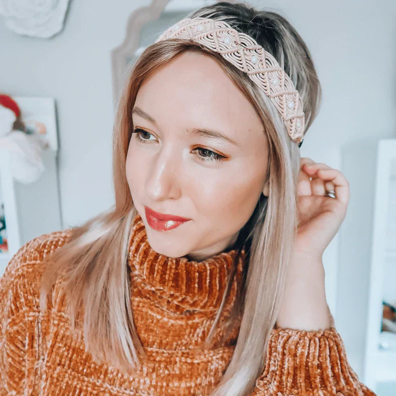 Cream Dori Braided Headband | Headbands of Hope