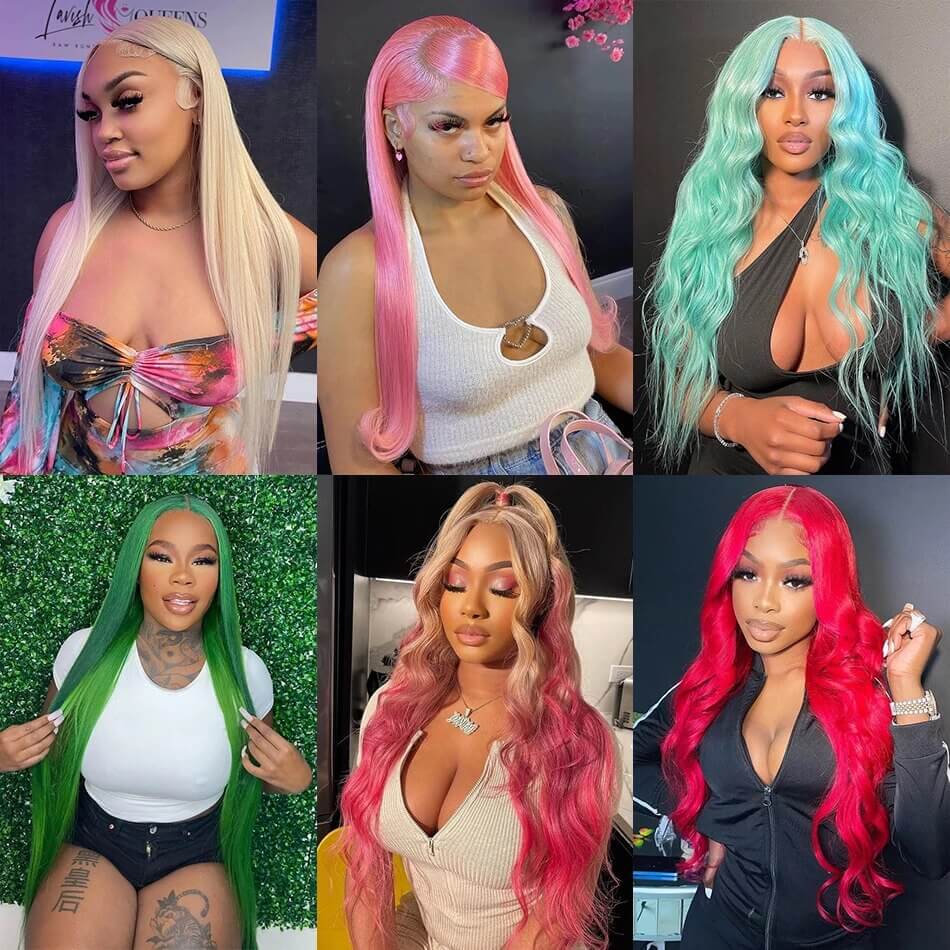 #613 Blonde Glueless Pull Go Drawstring Wigs Silky Straight 13x6 Full Lace Front Wig