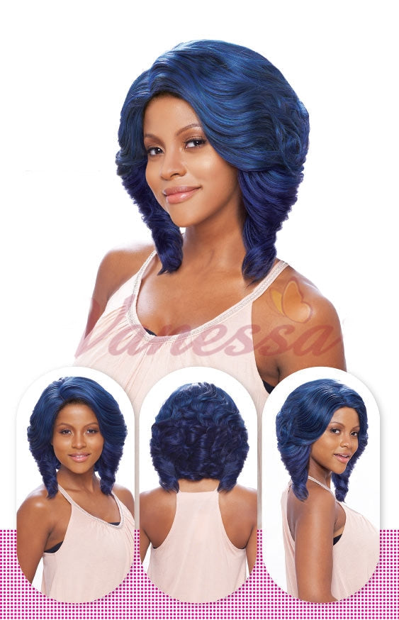 Vanessa Synthetic Super V Line C Side Lace Part Wig - SUPER VC SEVIN