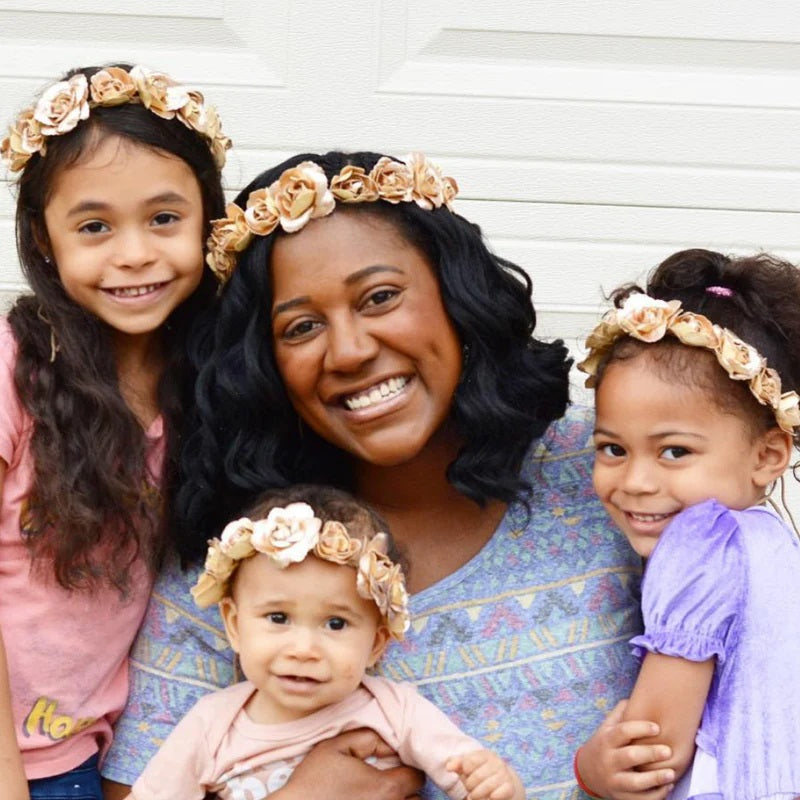 Gold Flower Crown Headband | Headbands of Hope