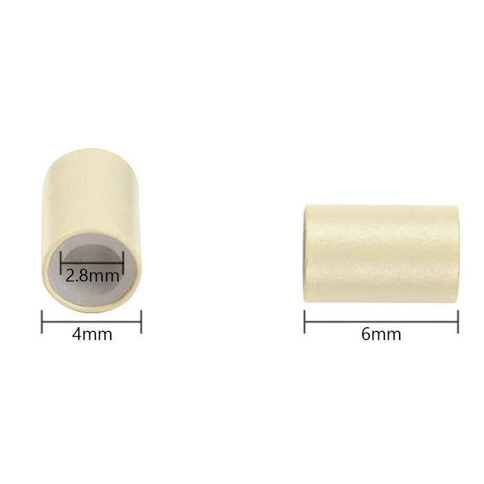 Eve Premium Silicone Lined i-Tip Hair Extension Links Beads Tube - MICRO RINGS 50 PCS (6 mm)