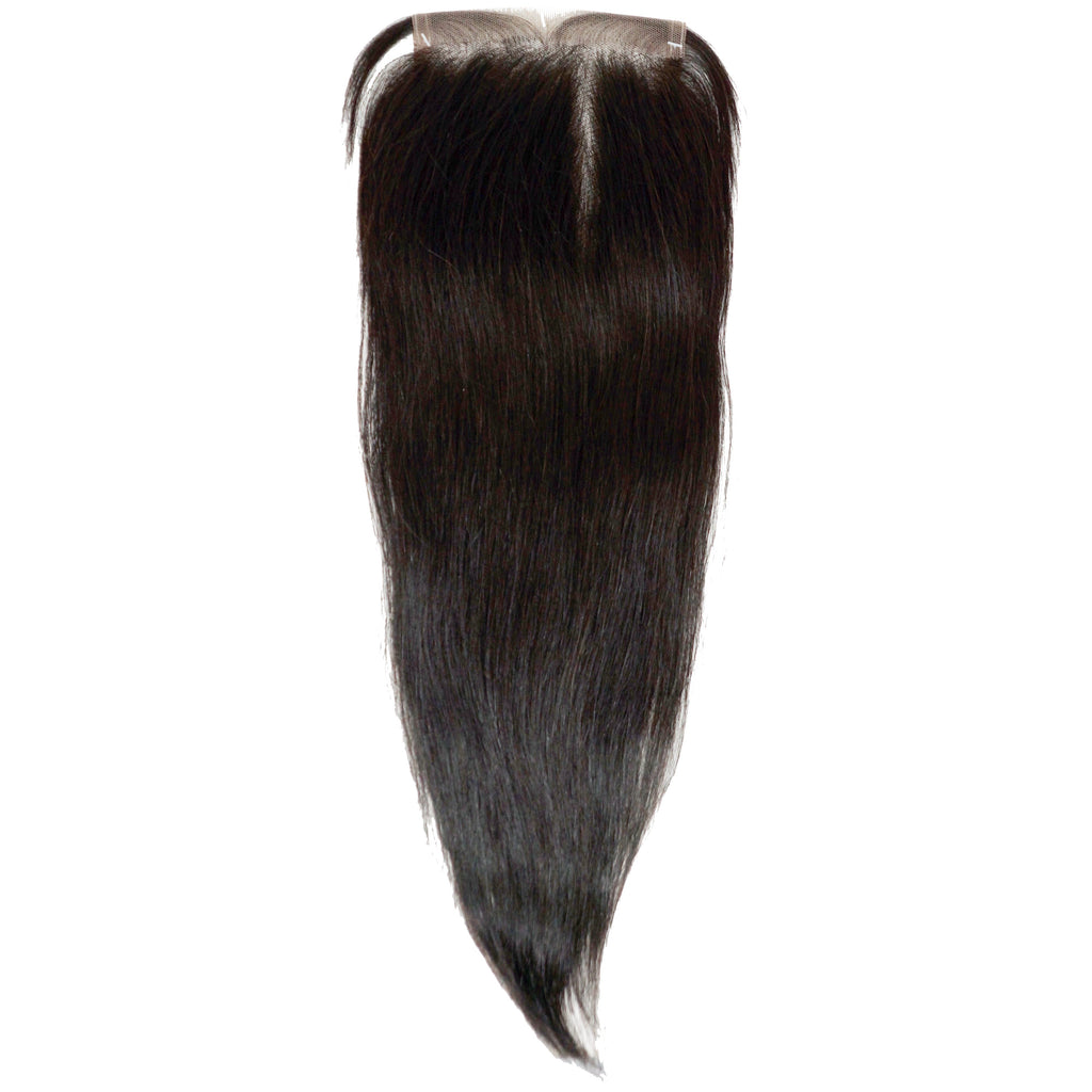 Shake-N-Go 100% Unprocessed Natural Human Hair - NVH STRAIGHT 4"x4" Lace Closure 12"
