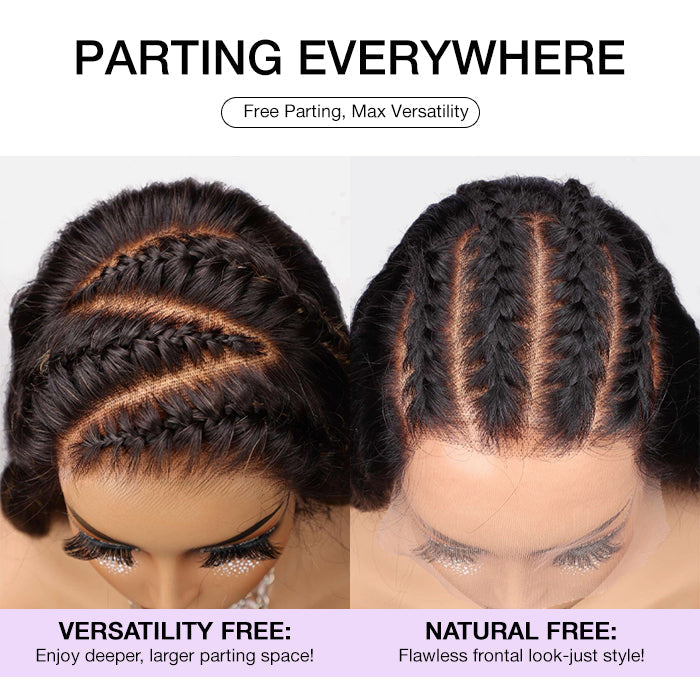 1B/30 Balayage Highlight Colored Body Wave 13x6 HD Lace Frontal Pre Plucked Human Hair Wigs