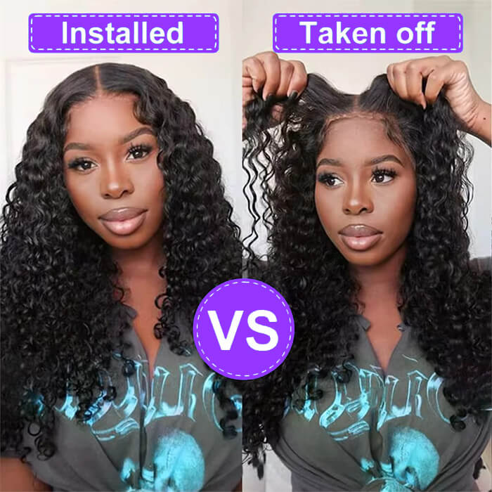 2Wigs = $199 | Deep Wave & Body Wave 8x5 HD Lace Pre Cut Pre Plucked Pre Bleached Glueless Wig Effortless Quick Install