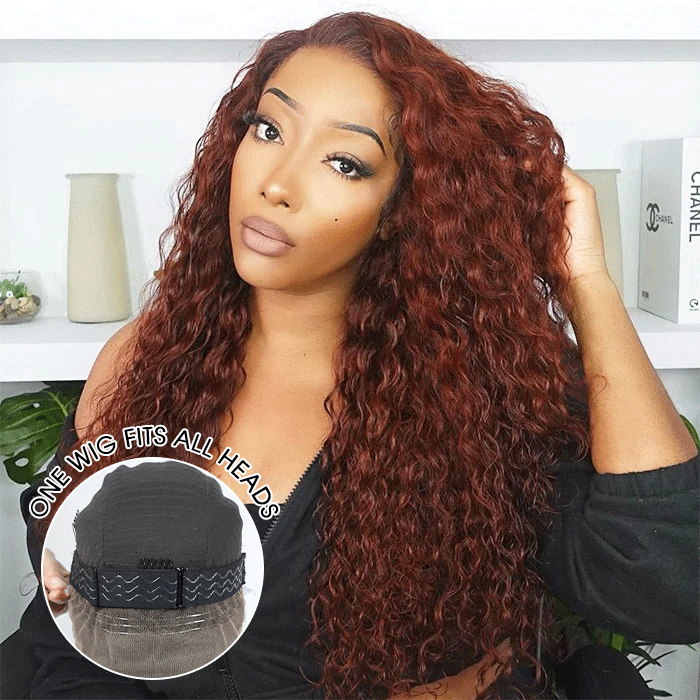 Glueless 360 Lace Wig Water Wave Snug Fit Skin HD Lace Human Hair Wigs For Women Pre Plucked & Bleached