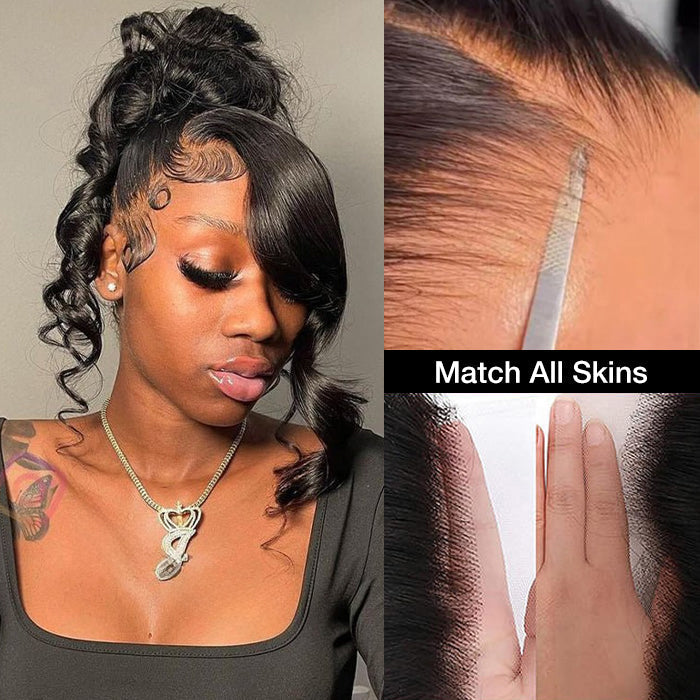 Hermosa Hair Full Lace Part Anywhere Body Wave / Straight / Curly Invisi-String Snug Fit HD Lace Human Hair Wigs