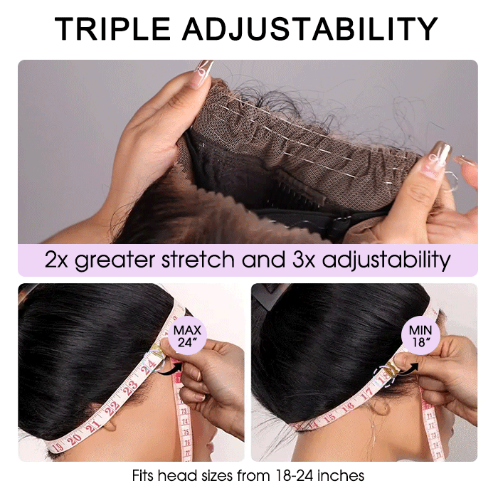 Body Wave Highlight Ombre Color Invisi Strap Snug Fit 360 Skin Lace Frontal Wig Glueless Human Hair