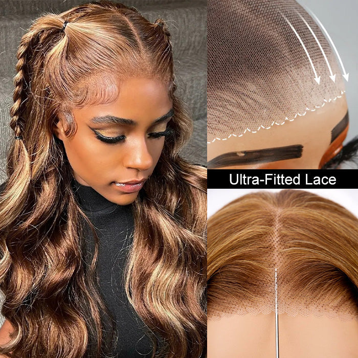 Highlight Put on go® Glueless Wig Pre Cut 4x4 HD Lace Closure Wig Beginner Friendly
