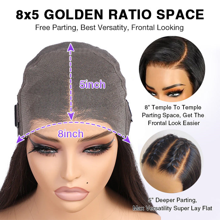 2Wigs = $199 | Deep Wave & Body Wave 8x5 HD Lace Pre Cut Pre Plucked Pre Bleached Glueless Wig Effortless Quick Install