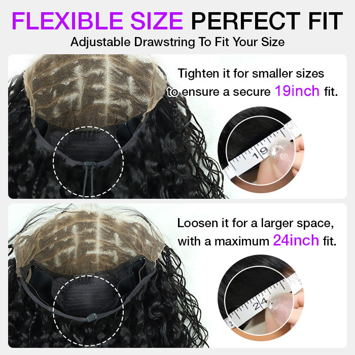 Boho Braided Wigs Orange Ginger Color 13x6 HD Lace Frontal Glueless Pull Go Drawstring Wigs For Black Women