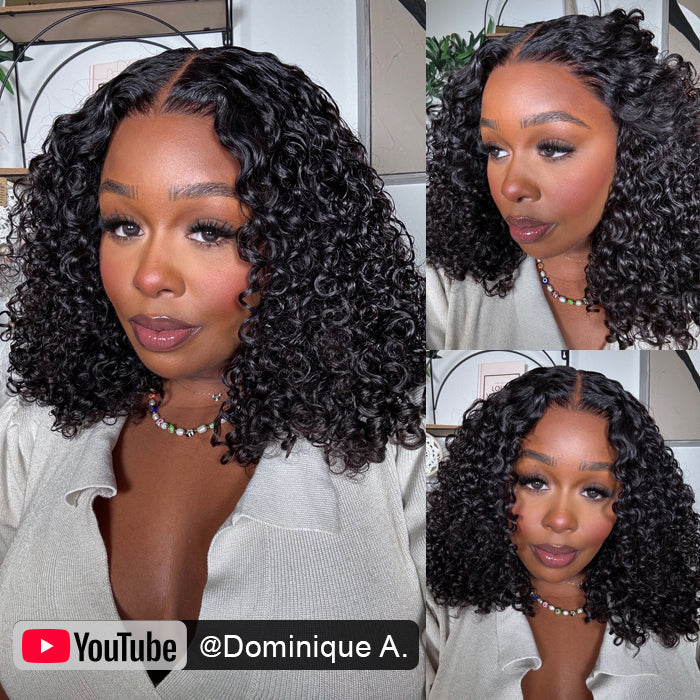 250% Density Full Curly HD Lace Front Wigs Pre bleached Glueless Ready To Go Human Hair Wigs