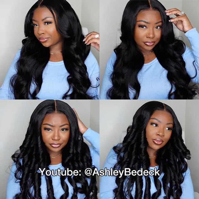 +$9.9 Get A Wig | Drawstring Cap Glueless 13x4 Frontal Lace Human Hair Wig Straight Pre-Cut Lace 220% Density