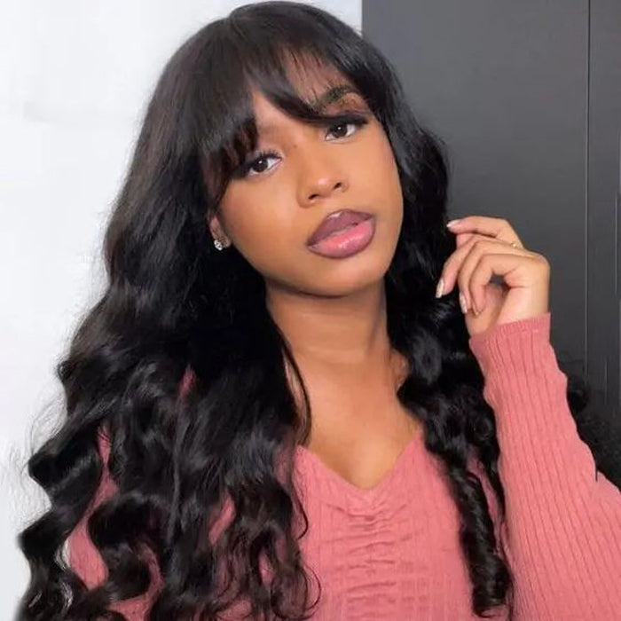 2Wigs = $189 | 8x5 Glueless Straight Wig + Body Wave Wig With Bangs