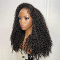 4C Edges Hairline Wig Kinky Curly 5x5 HD Lace Closure Wigs Human Hair With Curly Baby Hair Realistic Hairline