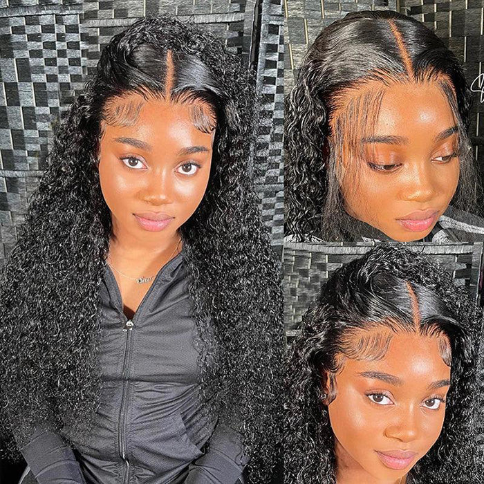 Curly Hair 5x5 HD Lace Closure Wig 100% Virgin Human Hair Wigs Pre Plucked Hairline Glueless Wig