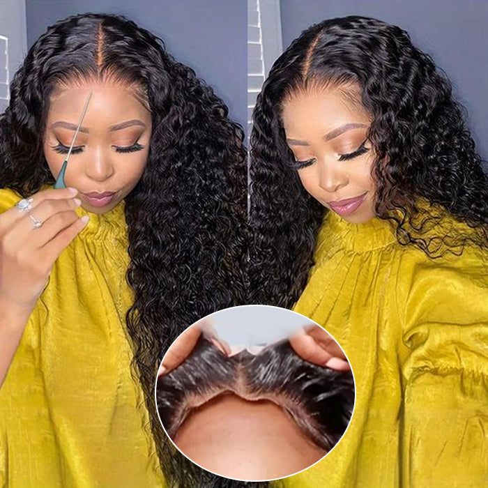 Curly Hair 5x5 HD Lace Closure Wig 100% Virgin Human Hair Wigs Pre Plucked Hairline Glueless Wig