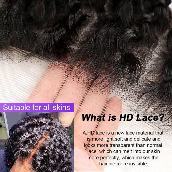 Curly Hair Short Bob Pre Plucked Glueless Lace Front  Wigs 100% Human Hair Curly Bob Lace Front Wigs