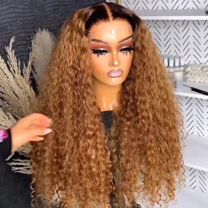Glueless 360 Lace Wig Water Wave Snug Fit Skin HD Lace Human Hair Wigs For Women Pre Plucked & Bleached