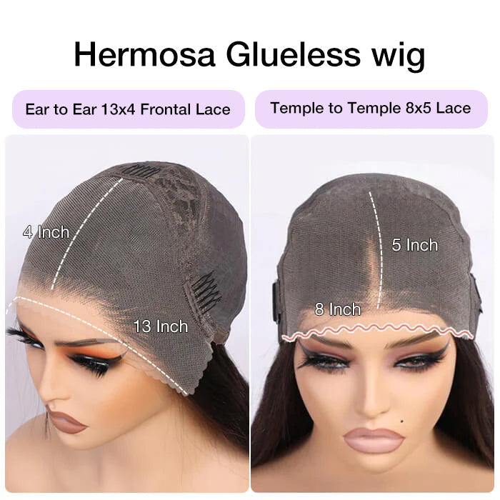 4C Curly Edges Hairline Wig 99J Burgundy Color 13x6 Full HD Lace Glueless Human Hair Curly Wigs