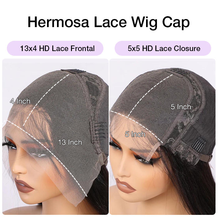 300% Density Face-Framing Curtain Bangs Body Wave Glueless 13x4 HD Lace Front Wigs Human Hair