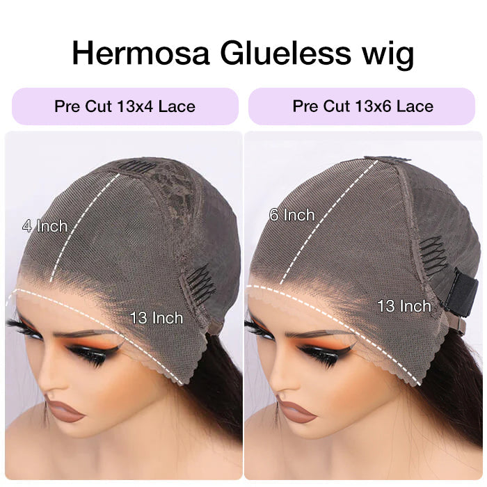 300 Density Ombre Brown Preplucked Water Wave HD Lace Front Human Hair Wigs