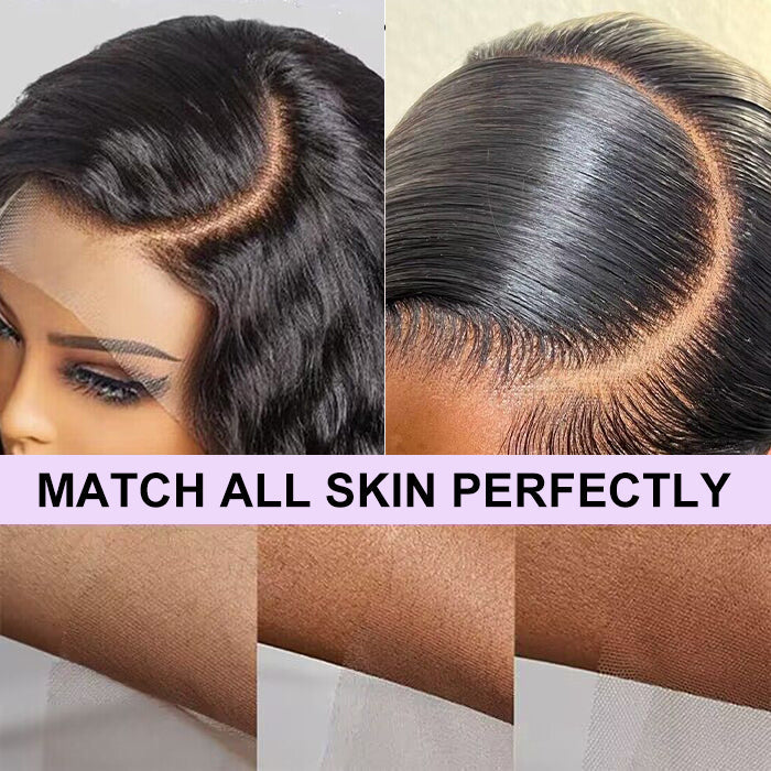 Glueless Curly Wigs 13x6 HD Lace Front Wig Pre Plucked and Bleached Human Hair Wigs For Women