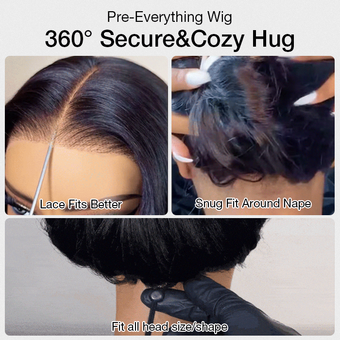 Glueless Curly Wigs 13x6 HD Lace Front Wig Pre Plucked and Bleached Human Hair Wigs For Women