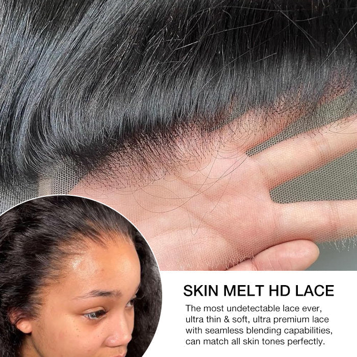 Glueless Wand Curls Wig 100% Human Hair Pre-Plucked Pre Cut 13x6 Lace Frontal Put on go Glueless Wig