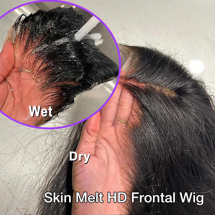 Deep Wave Invisi-String Snug Fit for 360 Skin Lace Frontal Pre-cut & Pre-bleached Human Hair Wig For Women