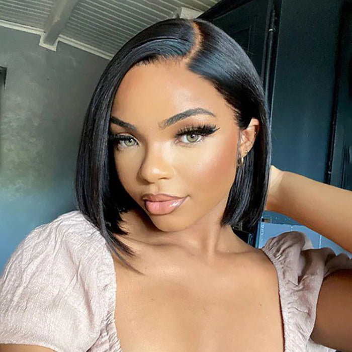 3 Wigs Set  | 8x5 Pre Cut Lace Glueless Curly Wig & Glueless Curly Short Bob Wigs & Straight 5x5 HD Lace Short Bob Wig