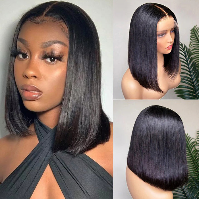 3 Wigs Set  | #1B/27 Highlight Body Wave 8x5 Pre Cut Lace Wig & Glueless  Curly Short Bob Wigs & Straight 5x5 HD Lace Short Bob Wig