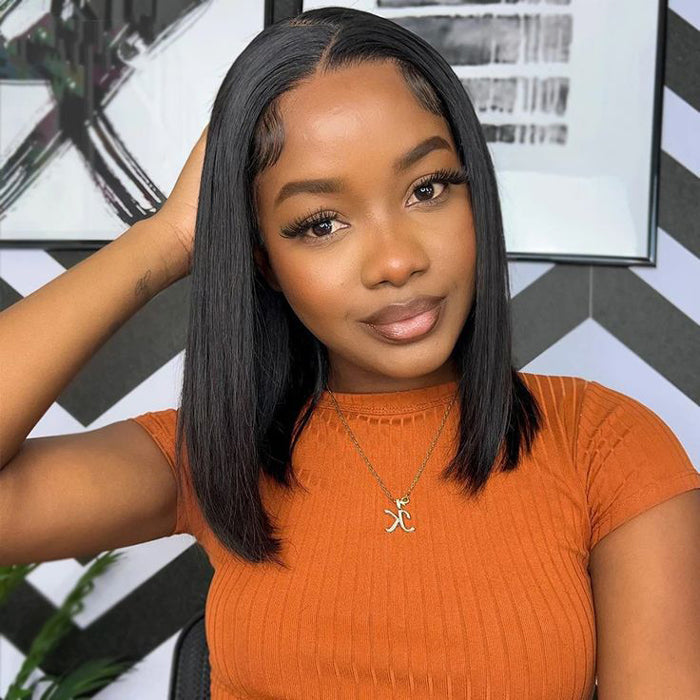 3 Wigs Set  | #1B/27 Highlight Body Wave 8x5 Pre Cut Lace Wig & Glueless  Curly Short Bob Wigs & Straight 5x5 HD Lace Short Bob Wig