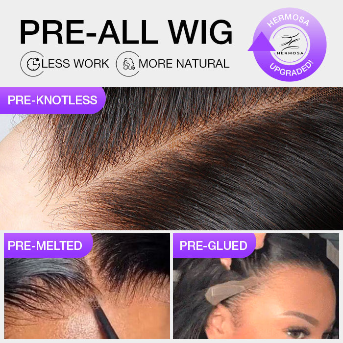 13x4 Pre-Cut Lace Front Straight Wig Real Ear To Ear Pre-Cut & Pre-Pluck & Pre-Bleached Pre-All Wig