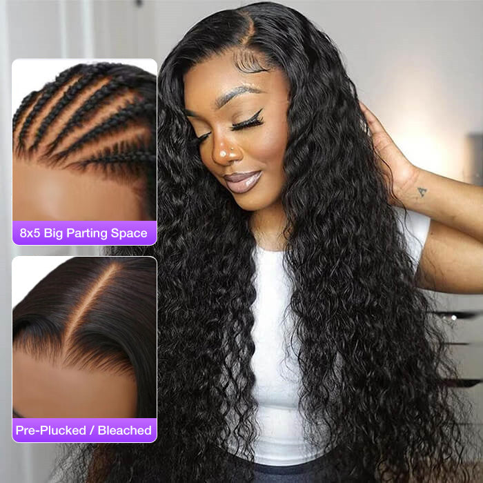 2Wigs = $189 | Water Wave Glueless Wig + Highlight Body Wave Wig With Bangs