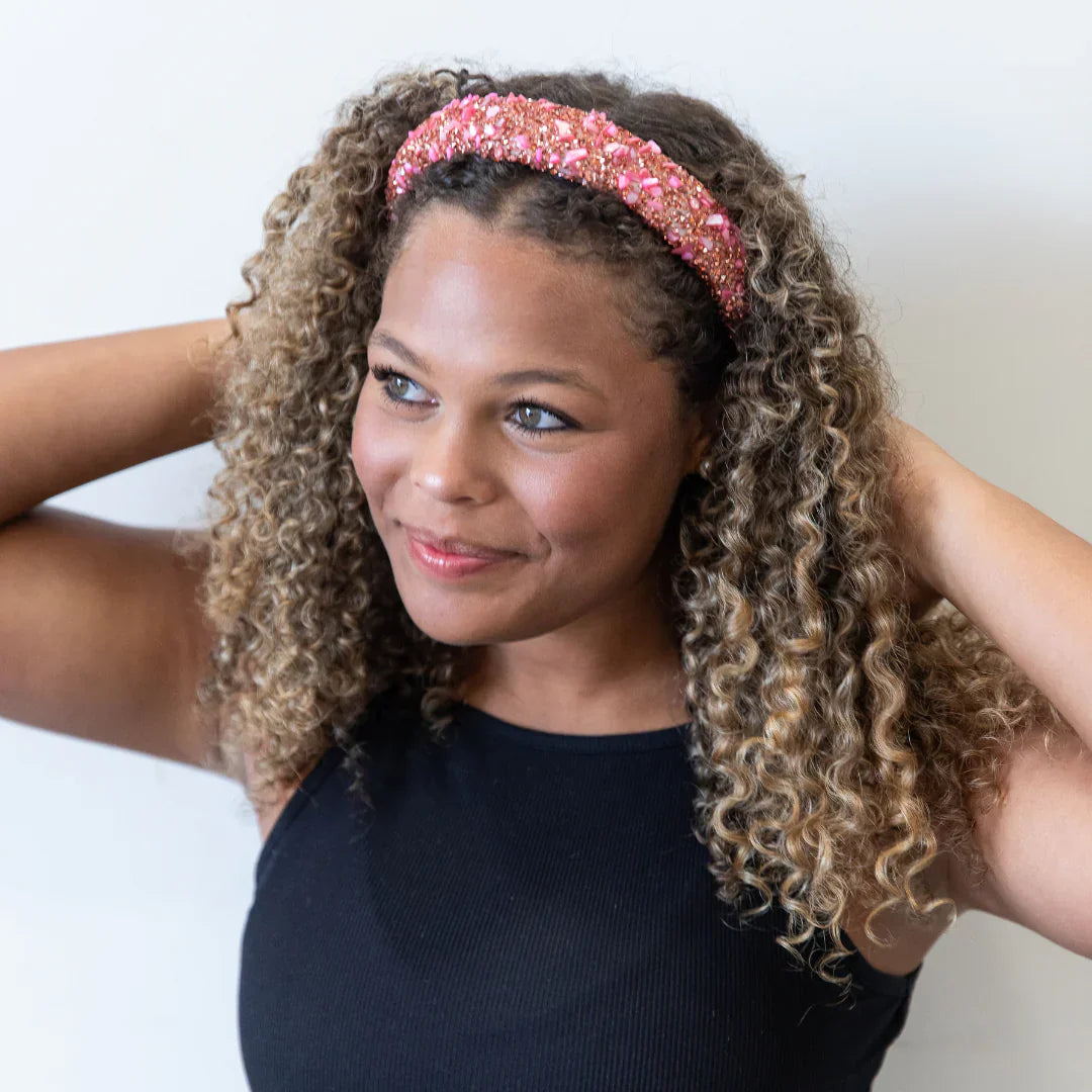Limited Edition | All That Glitters Headband in Glitter Pink by Headbands of Hope
