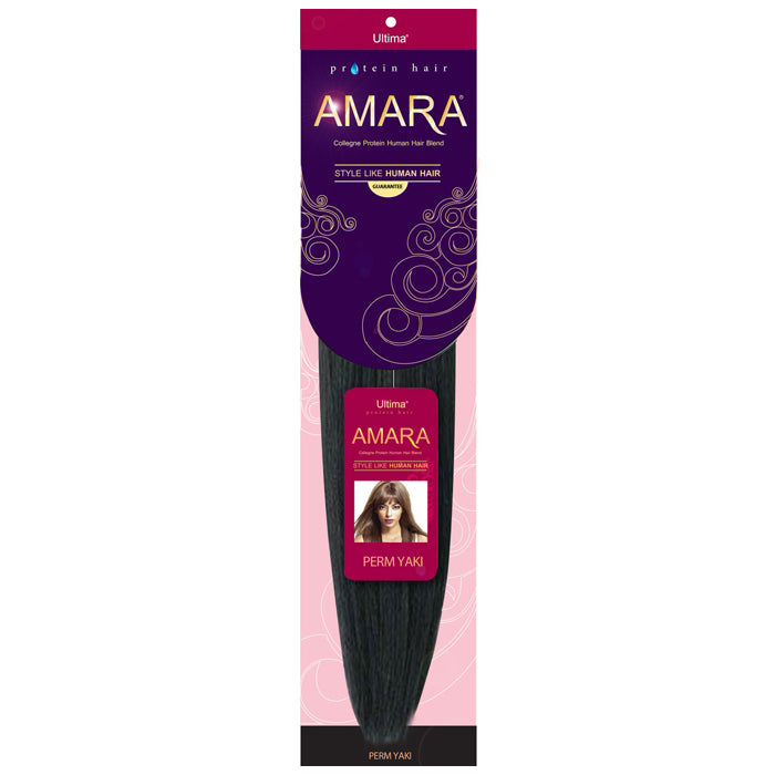 It's Ultima Amara Organic Protein Hair Weave - PERM YAKI 18/20/24"