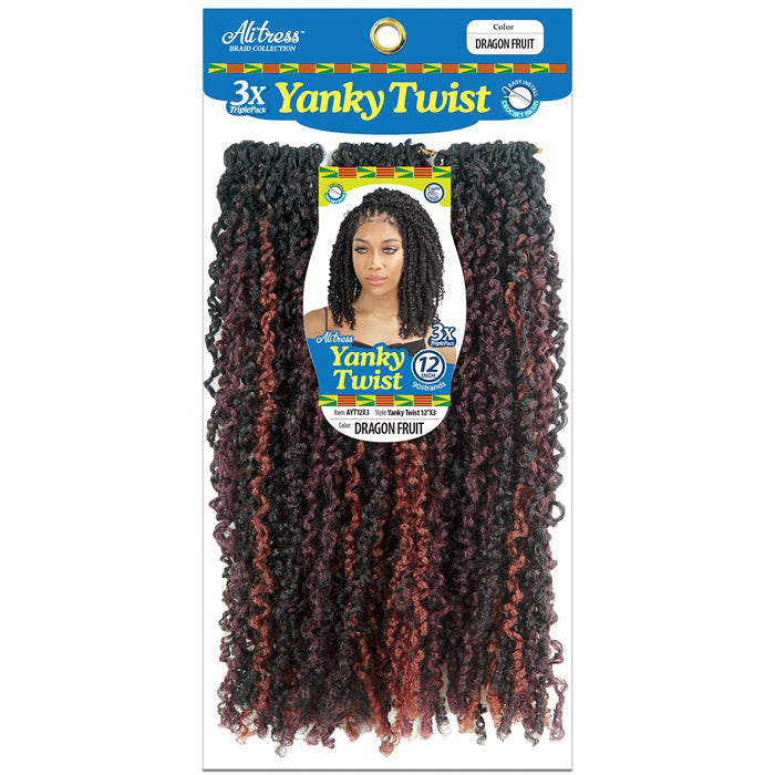 Chade Alitress Pre-Looped Crochet Braids - YANKY TWIST 12" 3X