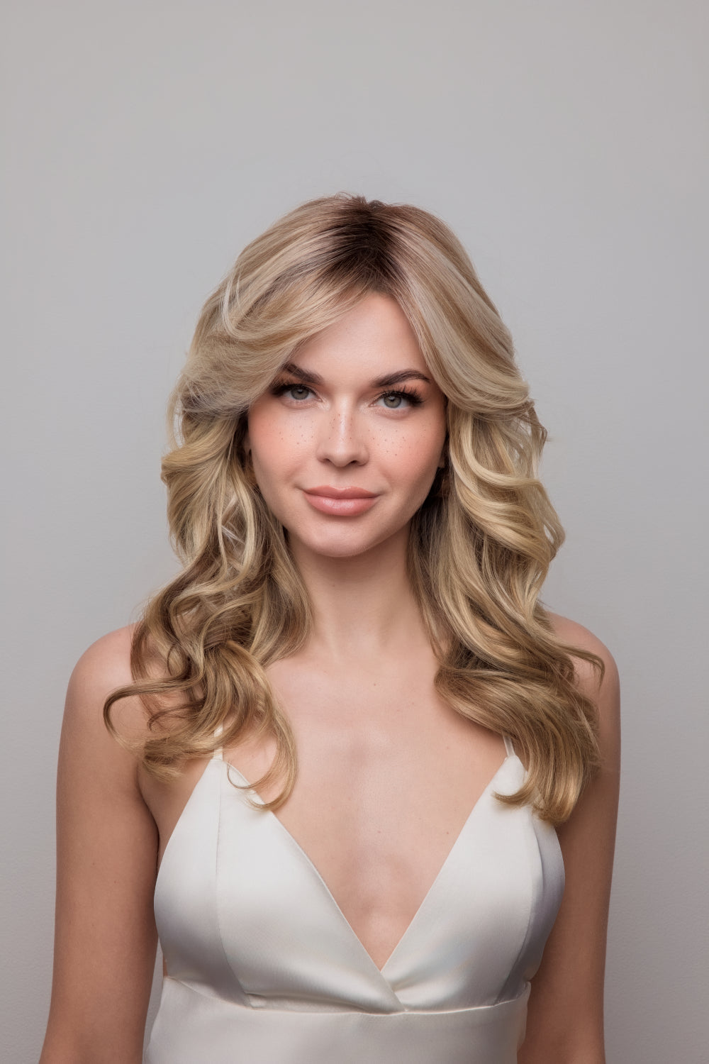 Medium Wavy Topper Mono by Amore | Heat Friendly Synthetic