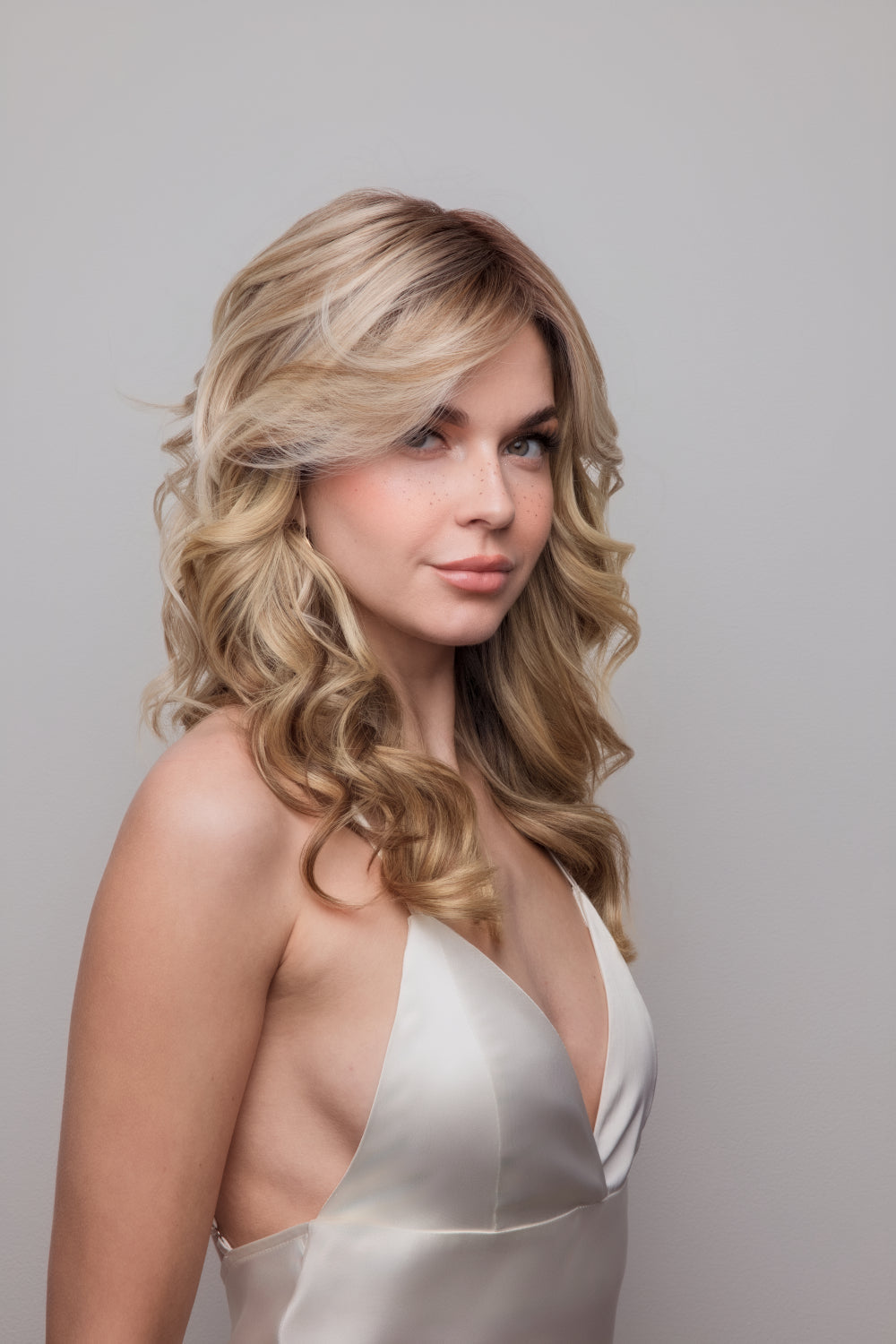 Medium Wavy Topper Mono by Amore | Heat Friendly Synthetic