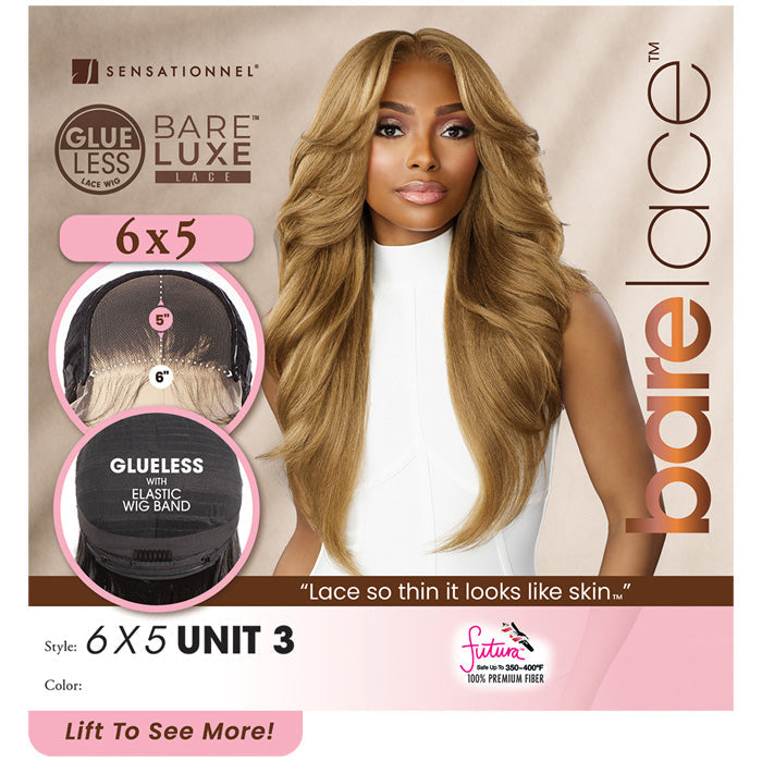 Sensationnel Bare Luxe Glueless 6x5 inch Lace Front Wig - 6x5 UNIT 3
