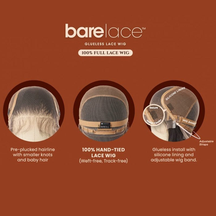 Sensationnel Bare Lace Glueless Human Hair Blend 100% Full Lace Wig - FULL LACE UNIT 1