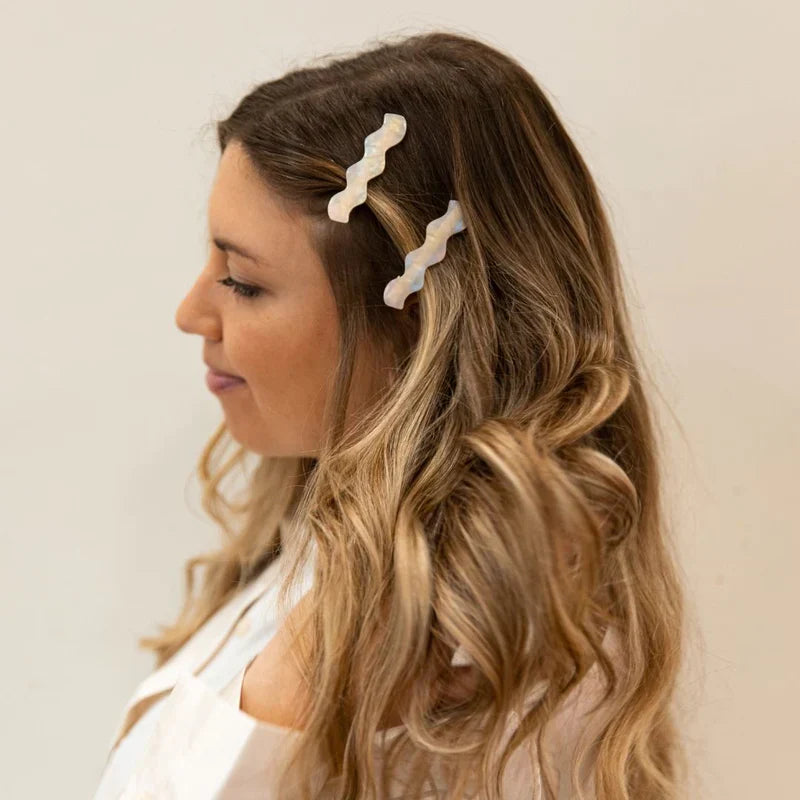 Wavy Hair Clip Set | Cream | Headbands of Hope