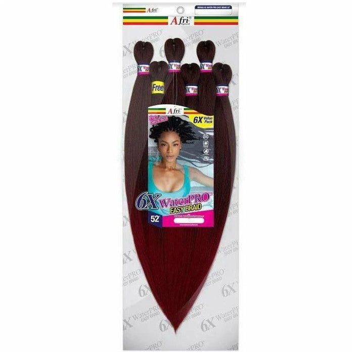 Mane Concept Afri Naptural Pre Stretched Braid - BRD602 6X WATER PRO EASY BRAID 52"