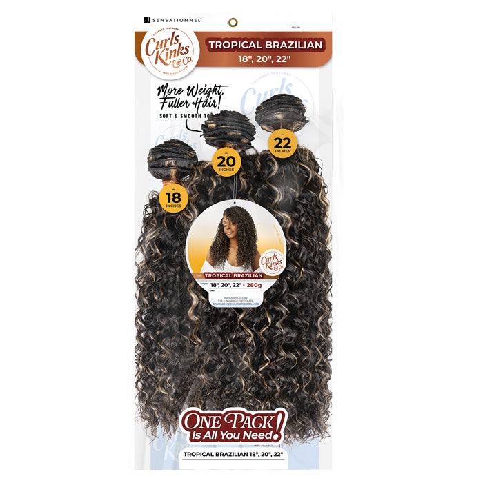 Sensationnel Curls Kinks Weave - TROPICAL BRAZILIAN 18"/20"/22"