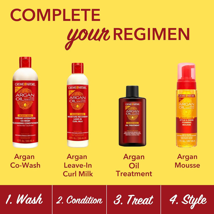 Creme of Nature Argan Oil from Morocco Creamy Hydration Co-Wash Cleansing Conditioner 12 Oz