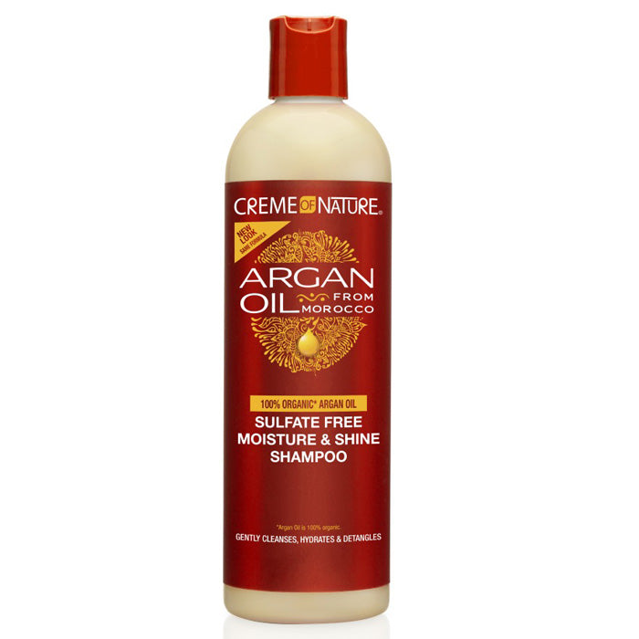 Creme of Nature Argan Oil from Morocco - SULFATE FREE MOISTURE & SHINE SHAMPOO 12 oz