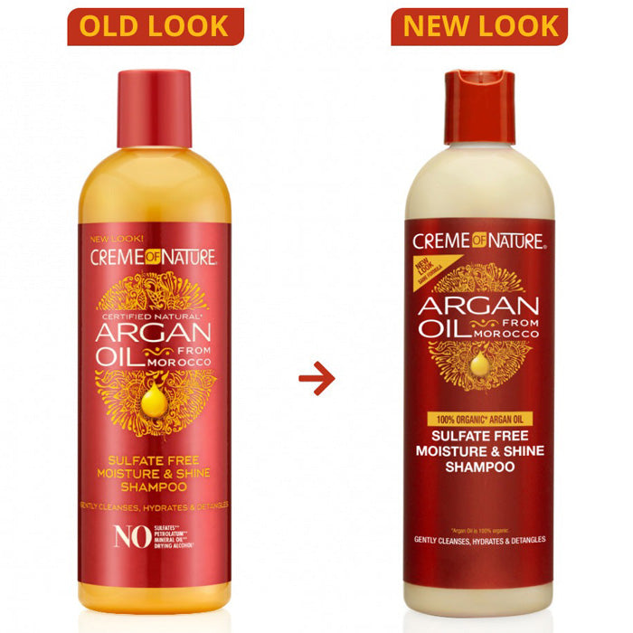Creme of Nature Argan Oil from Morocco - SULFATE FREE MOISTURE & SHINE SHAMPOO 12 oz