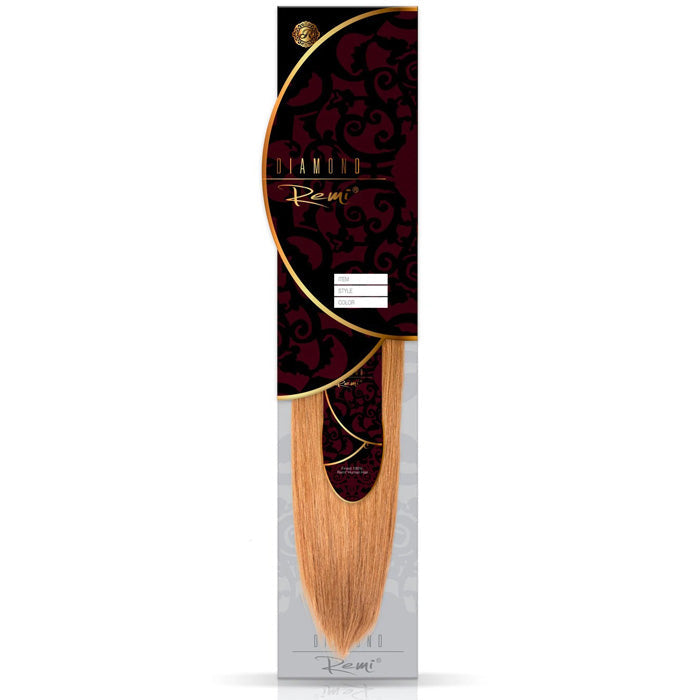 Diamond Remi 100% Human Hair Weave - NATURAL YAKI 9-18"(Machine-Tied)