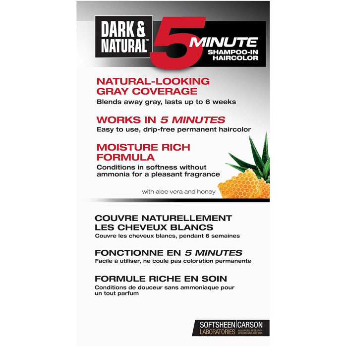 SoftSheen Carson Men's 5 Minute Shampoo-In Haircolor - DARK & NATURAL